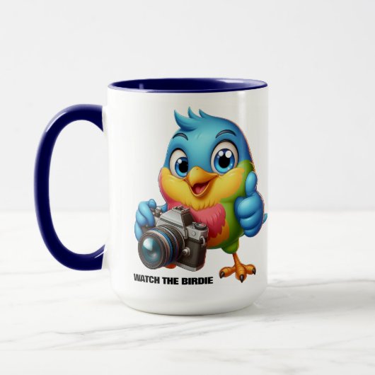 Funny Songbird Hinter der Kamera Lens Tasse (Links)