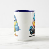 Funny Songbird Hinter der Kamera Lens Tasse (Zentrum)
