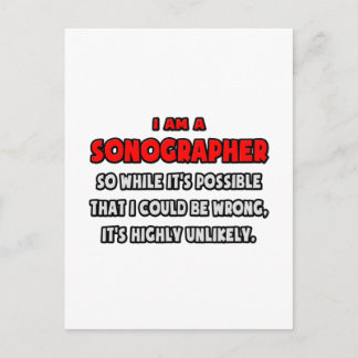 Funny Sonographer .. Sehr unwahrscheinlich Postkarte