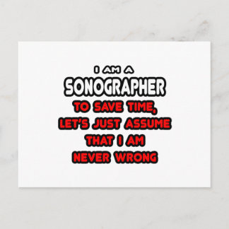 Funny Sonographer T - Shirt und Geschenke Postkarte