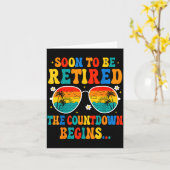 Funny Soon To Be Retired The Countdown Begins For Karte (Gelbe Blume)