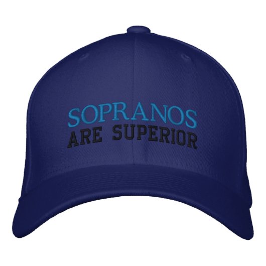 Funny Soprano Superior Cap Bestickte Kappe (Vorderseite)
