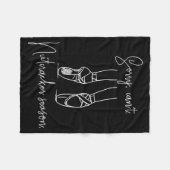 Funny Sorry Can't Nutcracker Season Ballet Girl Ch Fleecedecke (Vorderseite (Horizontal))