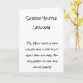 Funny Sorry, dass du Karte Verlasst (Gelbe Blume)