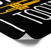 Funny Sorry, dass ich getoodet Trumpet Band Poster (Ecke)