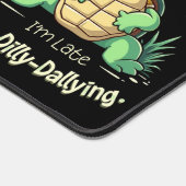 Funny Sorry, dass ich spät dran bin mit Retro Ästh Schreibtischunterlage (Ecke)