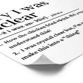 Funny Sorry, ich war unklar Definition Poster (Ecke)