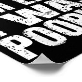 Funny Sorry I'm Late I Was Ong  Poster (Ecke)