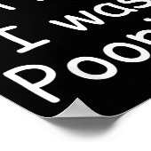 Funny Sorry I'm Late I Was Ong  Poster (Ecke)