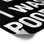 Funny Sorry I'm Late I Was Ong  Poster (Ecke)