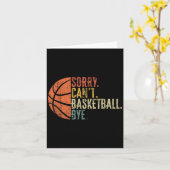 Funny Sorry kann nicht Basketball von Lover Basket Karte (Gelbe Blume)