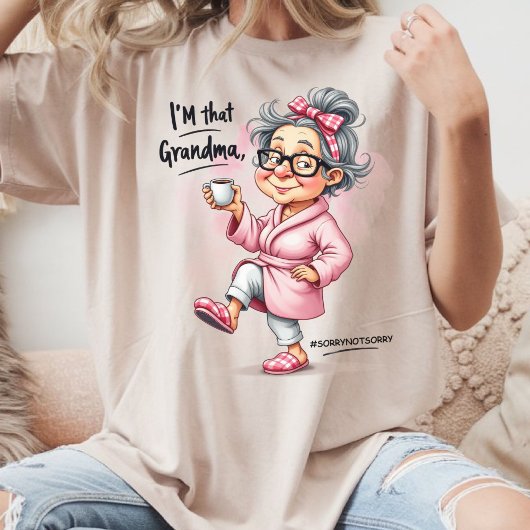 Funny Sorry not Sorry Oma Tri-Blend Shirt