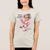 Funny Sorry not Sorry Oma Tri-Blend Shirt (Vorderseite)