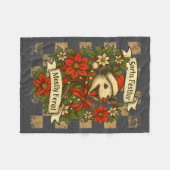 Funny Sorta Festive Mostly Feral Ssum Christmas Os Fleecedecke (Vorderseite (Horizontal))