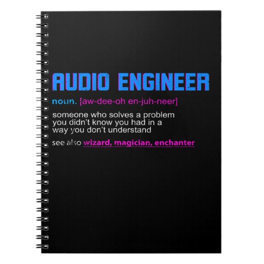 Funny Sound Engineer Audio Engineer Notizblock (Vorderseite)