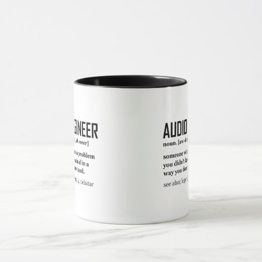 Funny Sound Engineer Audio Engineering Definition Tasse (Zentrum)