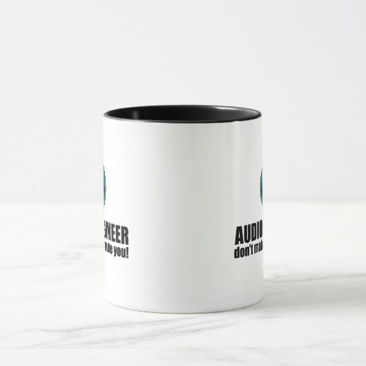Funny Sound Engineer saying Audio Engineering Tasse (Zentrum)