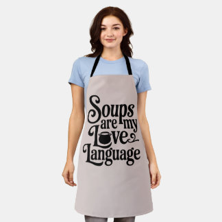 Funny Soup Lover Feinschmecker Küche Kochen Schürze