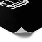 Funny Soup Lover I Don't Trust Soup Poster (Ecke)