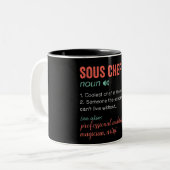 Funny Sous Koch Definition Zweifarbige Tasse (Vorderseite Links)