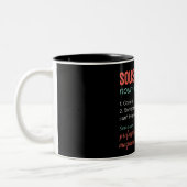 Funny Sous Koch Definition Zweifarbige Tasse (Links)