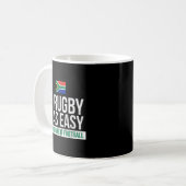 Funny South Africa Rugby - Rugby Kaffeetasse (Vorderseite Links)