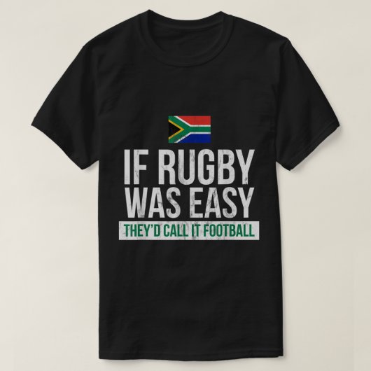 Funny South Africa Rugby - Rugby T-Shirt (Design vorne)