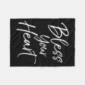 Funny Southern Christian Saying Quote Gift Bless Y Fleecedecke (Vorderseite (Horizontal))