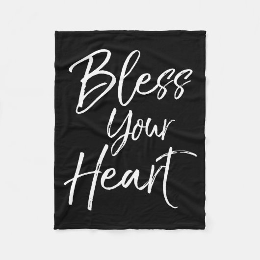 Funny Southern Christian Saying Quote Gift Bless Y Fleecedecke (Vorderseite)