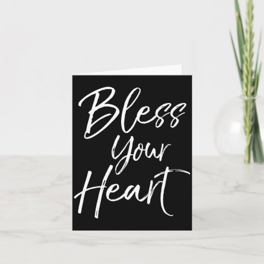 Funny Southern Christian Saying Quote Gift Bless Y Karte (Vorderseite)