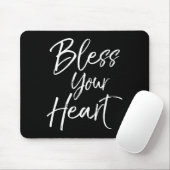 Funny Southern Christian Saying Quote Gift Bless Y Mousepad (Mit Mouse)