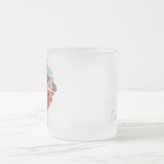 Funny Southern Redewendungen Kiss My Grits Typogra Mattglastasse (Mittel)