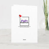 Funny Southwest Cactus Weihnachtsmannmützen Custom Feiertagskarte (Rückseite)