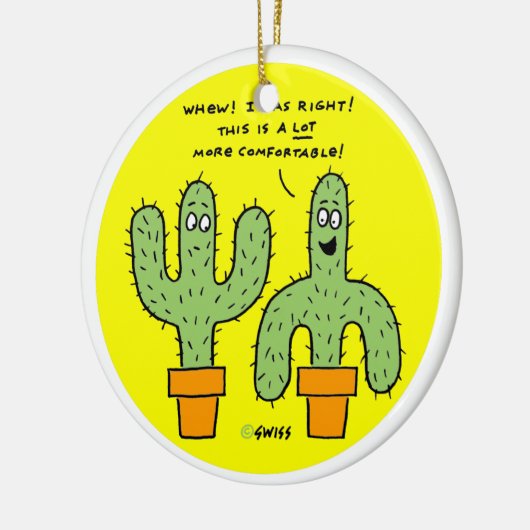 Funny Southwest Christmas Tree Ornament (Links)