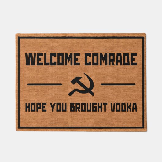Funny sowjetische UdSSR Kalter Krieg Spaß Rustikal Fußmatte (Vorderseite)