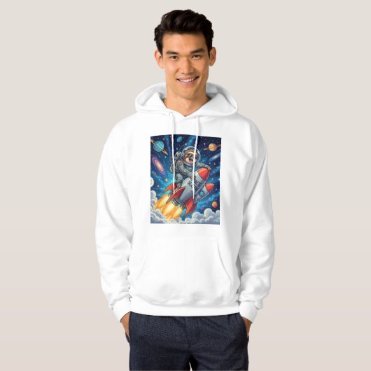 Funny Space Adventure T-Shirt für Dreamer und Tier Hoodie (Vorne ganz)