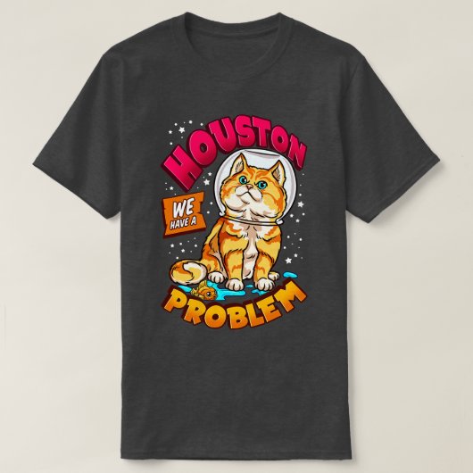 Funny Space Astronaut Katze gibt Männer Frauen Kin T-Shirt (Design vorne)