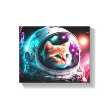 Funny Space Cat Astronaut Kitty Galaxy Universe