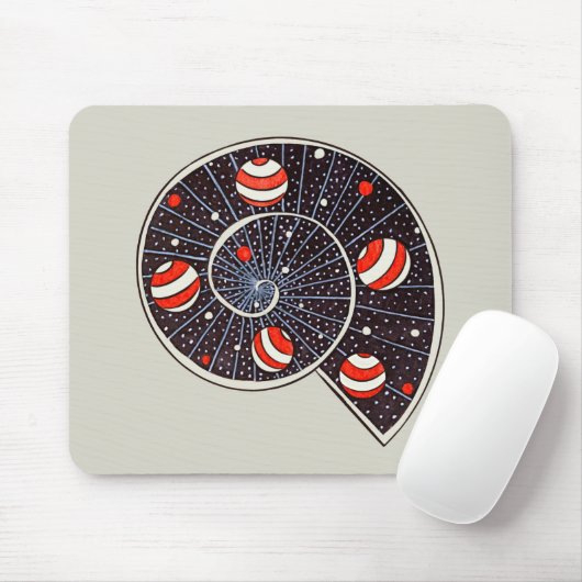 Funny Space Galaxy Planets Starry Sky Mousepad (Mit Mouse)