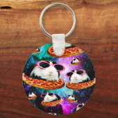 Funny space guinea pig schlüsselanhänger (Vorderseite)