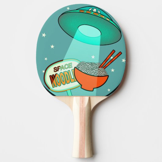 Funny Space Noodles 2 Ping Pong Paddle Tischtennis Schläger (Vorderseite)