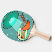 Funny Space Noodles 2 Ping Pong Paddle Tischtennis Schläger (Seitenansicht)