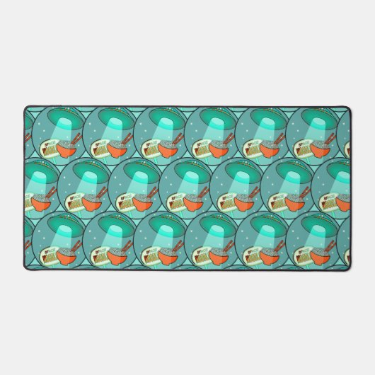 Funny Space Noodles Schreibtischunterlage (Vorderseite)