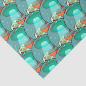 Funny Space Noodles Seidenpapier (Detail)