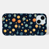 Funny Space Pattern Case-Mate iPhone Hülle (Rückseite (Horizontal))