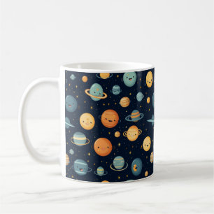 Funny Space Pattern Kaffeetasse