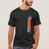 Funny Space Racing Streifen Männer T-Shirt (Vorderseite)