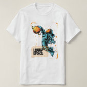 funny Space Slam Dunk T-Shirt (Design vorne)
