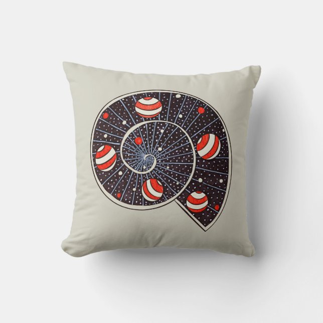 Funny Space Spiral Galaxy Kinder Kissen (Vorderseite)