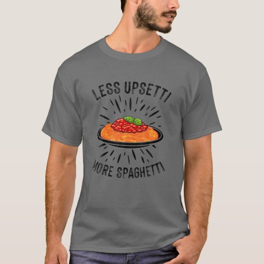 Funny Spaghetti Design Pasta Lover Men Itali T-Shirt (Vorderseite)